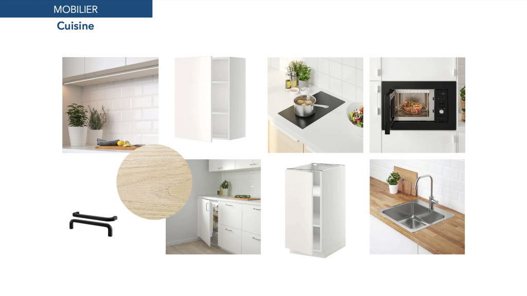 sélection mobilier pour aménagement projet investissement locatif Architecte Décoratrice d'Intérieur Paris | Alizée Florsch | Dose Déco | Normandie | Hauts de Seine