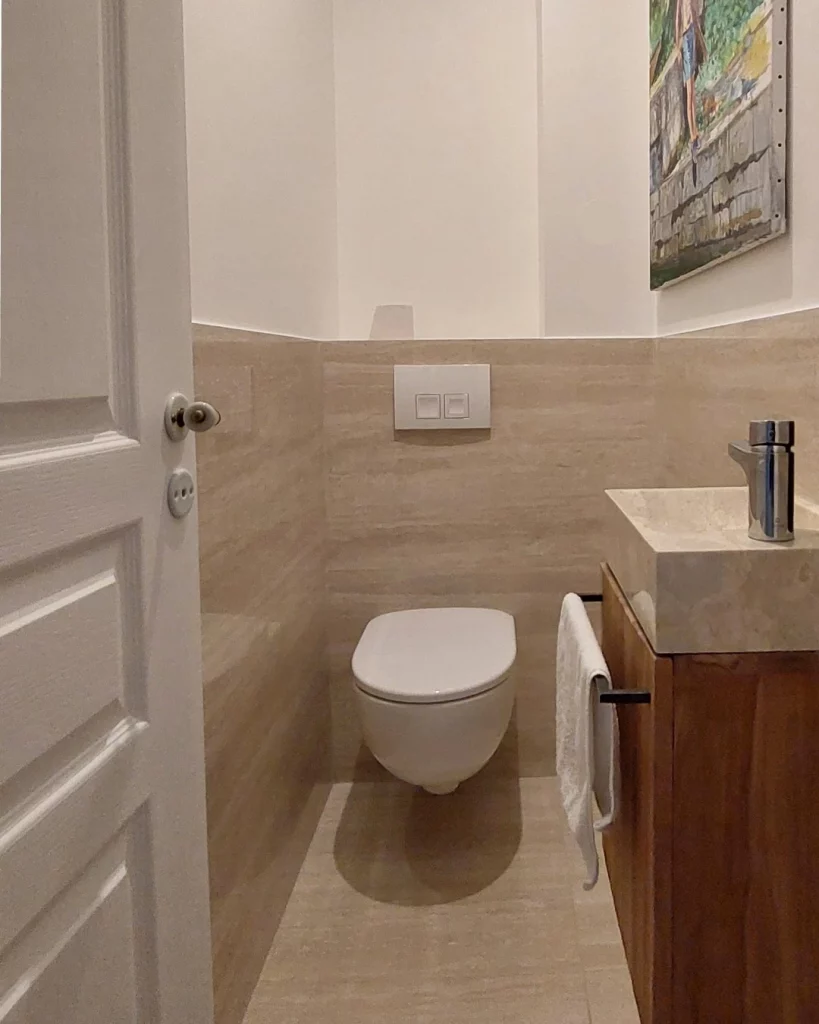 Rénovation WC suspendu par architecte d'intérieur à Paris