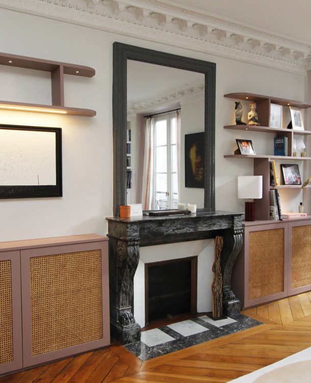 Menuiseries sur mesure pour un appartement à Paris 2e